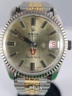 Vintage Rado Purple Seahorse, Very nice rare collector watch, working smooth