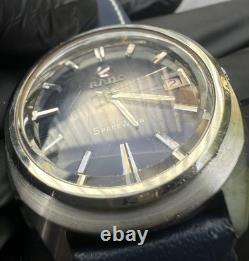 Vintage Rado Space Wing Automatic Watch Blue Gradient Dial Rare 1970s Swiss