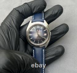 Vintage Rado Space Wing Automatic Watch Blue Gradient Dial Rare 1970s Swiss