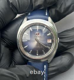 Vintage Rado Space Wing Automatic Watch Blue Gradient Dial Rare 1970s Swiss