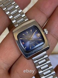 Vintage Rado Starlet Watch Ladies Blue 1970's Automatic Swiss Made 25mm So Rare