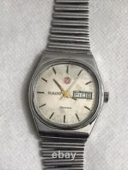 Vintage Rado Voyager 636.3237.4 Original Swiss Watch 37mm 80s Rare