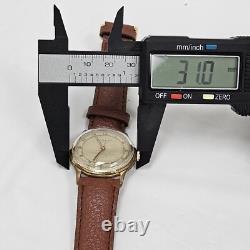 Vintage Rare 15 Jewel Swiss Men's Wrist Watch Mechanical Wind Up Works