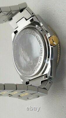 Vintage Rare 1990's Swiss Army Lancer 100 Large Two Tone Men's Date Watch 24294