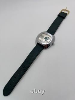 Vintage Rare 70's Lafayette Swiss Made NFL Jump Hour Watch Philadelphia Eagles