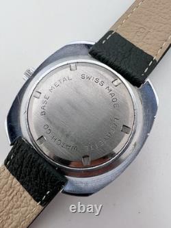 Vintage Rare 70's Lafayette Swiss Made NFL Jump Hour Watch Philadelphia Eagles