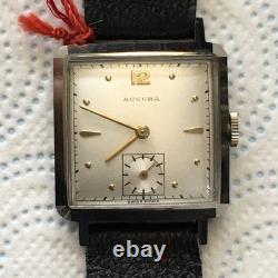 Vintage Rare ACCURA 17 Jewel Swiss Mens Wrist Watch Mechanical Wind Up Swiss