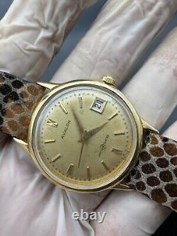 Vintage Rare AVALON Swiss Manual GENUINE 60`s Gold Bezel UNISEX 34 MM Watch