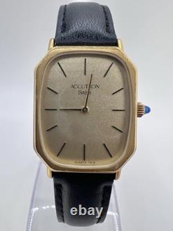 Vintage Rare Accutron Swiss Ellipse Portrait Mens Watch Thin Oldmoney