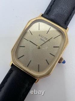 Vintage Rare Accutron Swiss Ellipse Portrait Mens Watch Thin Oldmoney