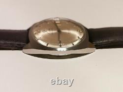 Vintage Rare All Stainless Steel Men's Swiss Automatic Watch Creation 25 J