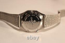 Vintage Rare All Stainless Steel Men's Swiss Automatic Watch Ovaras/mov. Eta