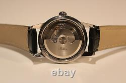 Vintage Rare All Steel Men's Swiss Automatic Mechanical Watch Oebra/ Eta 17 J