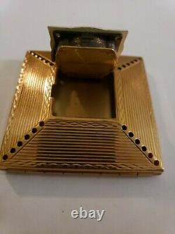 Vintage Rare Amere Switzerland Makeup Compact And Swiss Watch Clock Works