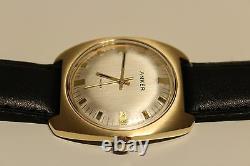 Vintage Rare Beautiful Classic Brass Case Mechanical Men's Swiss Watch Anker