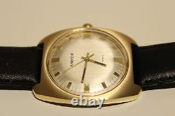 Vintage Rare Beautiful Classic Brass Case Mechanical Men's Swiss Watch Anker