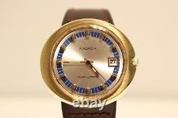 Vintage Rare Beautiful Luxury Gold Plated Swiss Men's Automatic Watch Arcadix