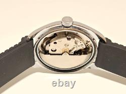 Vintage Rare Beautiful Sport Chromed Men's Swiss Automatic Watch Sicura 25j