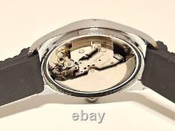 Vintage Rare Beautiful Sport Chromed Men's Swiss Automatic Watch Sicura 25j