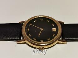 Vintage Rare Beautiful Swiss Gold Plated Men's Quartz Advertising Watchplayboy