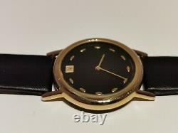 Vintage Rare Beautiful Swiss Gold Plated Men's Quartz Advertising Watchplayboy