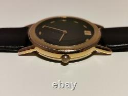 Vintage Rare Beautiful Swiss Gold Plated Men's Quartz Advertising Watchplayboy