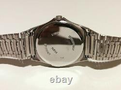 Vintage Rare Beautiful Swiss Men's All Stainless Steel Quartz Watch Rafidain