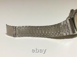 Vintage Rare Beautiful Swiss Men's All Stainless Steel Quartz Watch Rafidain