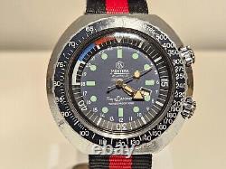 Vintage Rare Big Two Crown Sport Diver Style Swiss Men Mechanical Watchmortima