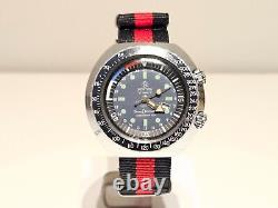 Vintage Rare Big Two Crown Sport Diver Style Swiss Men Mechanical Watchmortima