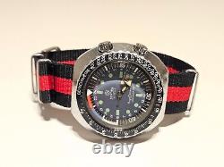 Vintage Rare Big Two Crown Sport Diver Style Swiss Men Mechanical Watchmortima