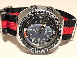 Vintage Rare Big Two Crown Sport Diver Style Swiss Men Mechanical Watchmortima