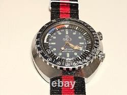 Vintage Rare Big Two Crown Sport Diver Style Swiss Men Mechanical Watchmortima