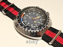 Vintage Rare Big Two Crown Sport Diver Style Swiss Men Mechanical Watchmortima