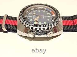 Vintage Rare Big Two Crown Sport Diver Style Swiss Men Mechanical Watchmortima