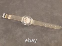Vintage Rare Buler Acrilic Swiss Mechanical Wristwatch Mystery Dial Working