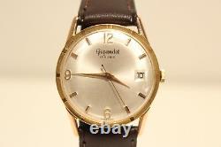 Vintage Rare Classic Men's Swiss Gold Plated Mechanical Watch Gigandet 17 J