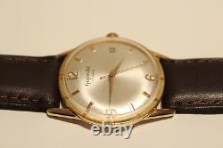 Vintage Rare Classic Men's Swiss Gold Plated Mechanical Watch Gigandet 17 J