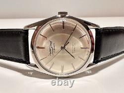 Vintage Rare Classic Swiss Steel Men's Automatic Mechanical Watchpierre Givaut