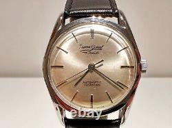 Vintage Rare Classic Swiss Steel Men's Automatic Mechanical Watchpierre Givaut