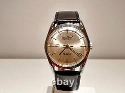 Vintage Rare Classic Swiss Steel Men's Automatic Mechanical Watchpierre Givaut