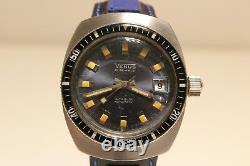 Vintage Rare Collectible Diver Men's Swiss Automatic Watch Venus 21 J