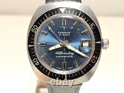 Vintage Rare Collectible Diver Style Men's Swiss Automatic Watch Tegrov 21 J