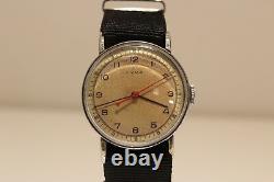 Vintage Rare Collectible Swiss Ww2 Military Style Mechanical Men's Watch Cyma