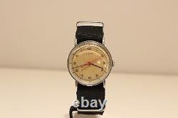 Vintage Rare Collectible Swiss Ww2 Military Style Mechanical Men's Watch Cyma