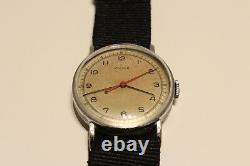 Vintage Rare Collectible Swiss Ww2 Military Style Mechanical Men's Watch Cyma