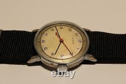 Vintage Rare Collectible Swiss Ww2 Military Style Mechanical Men's Watch Cyma