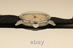 Vintage Rare Collectible Swiss Ww2 Military Style Mechanical Men's Watch Cyma