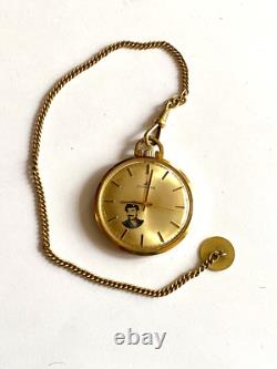 Vintage Rare DUGENA Saddam Hussein Award Swiss German Pocket Watch