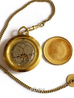 Vintage Rare DUGENA Saddam Hussein Award Swiss German Pocket Watch